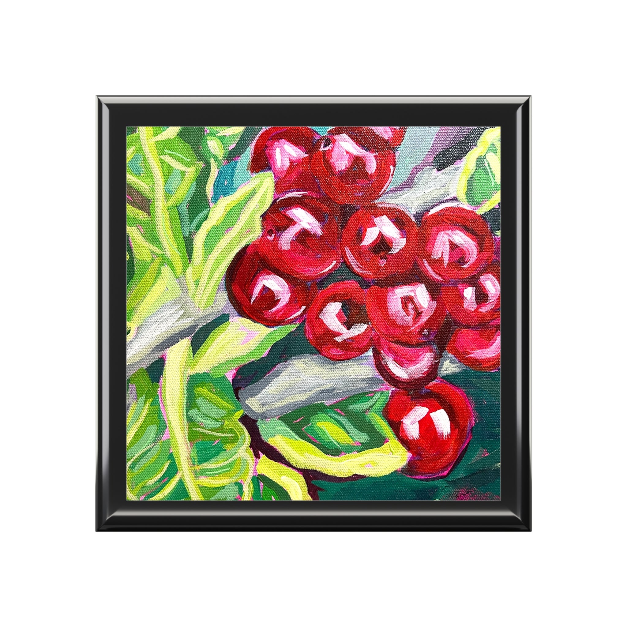 Winter Berries Jewelry Box – Original Artwork Keepsake Box
