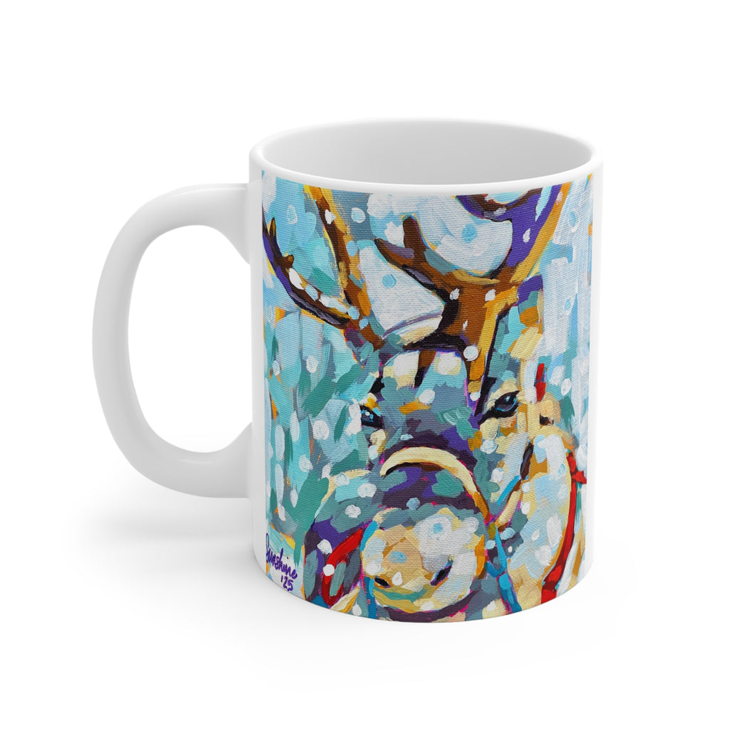 Reindeer Mug | Winter Woodland Illustration