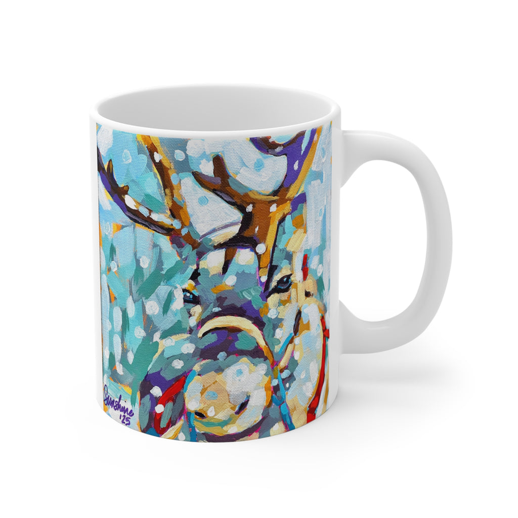 Reindeer Mug | Winter Woodland Illustration